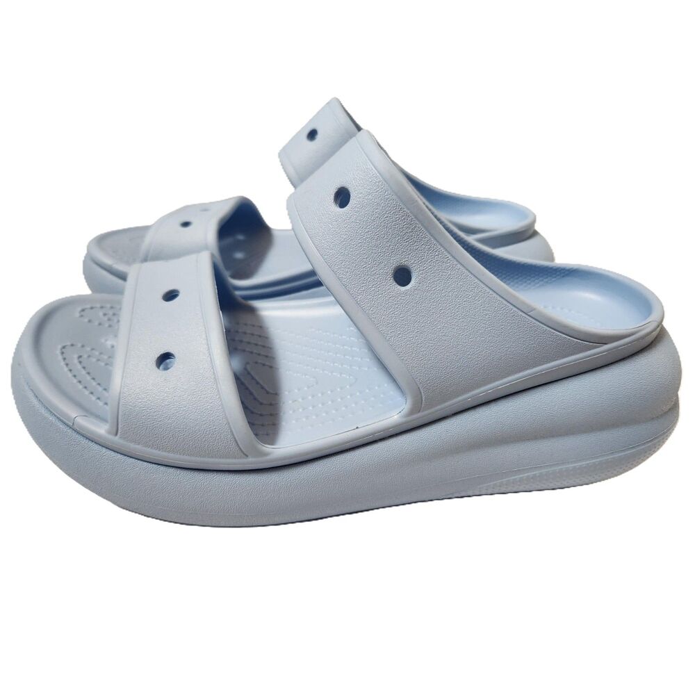 Crocs Classic Crush Sandal Women’s 10 Blue Calcite Platform Slide